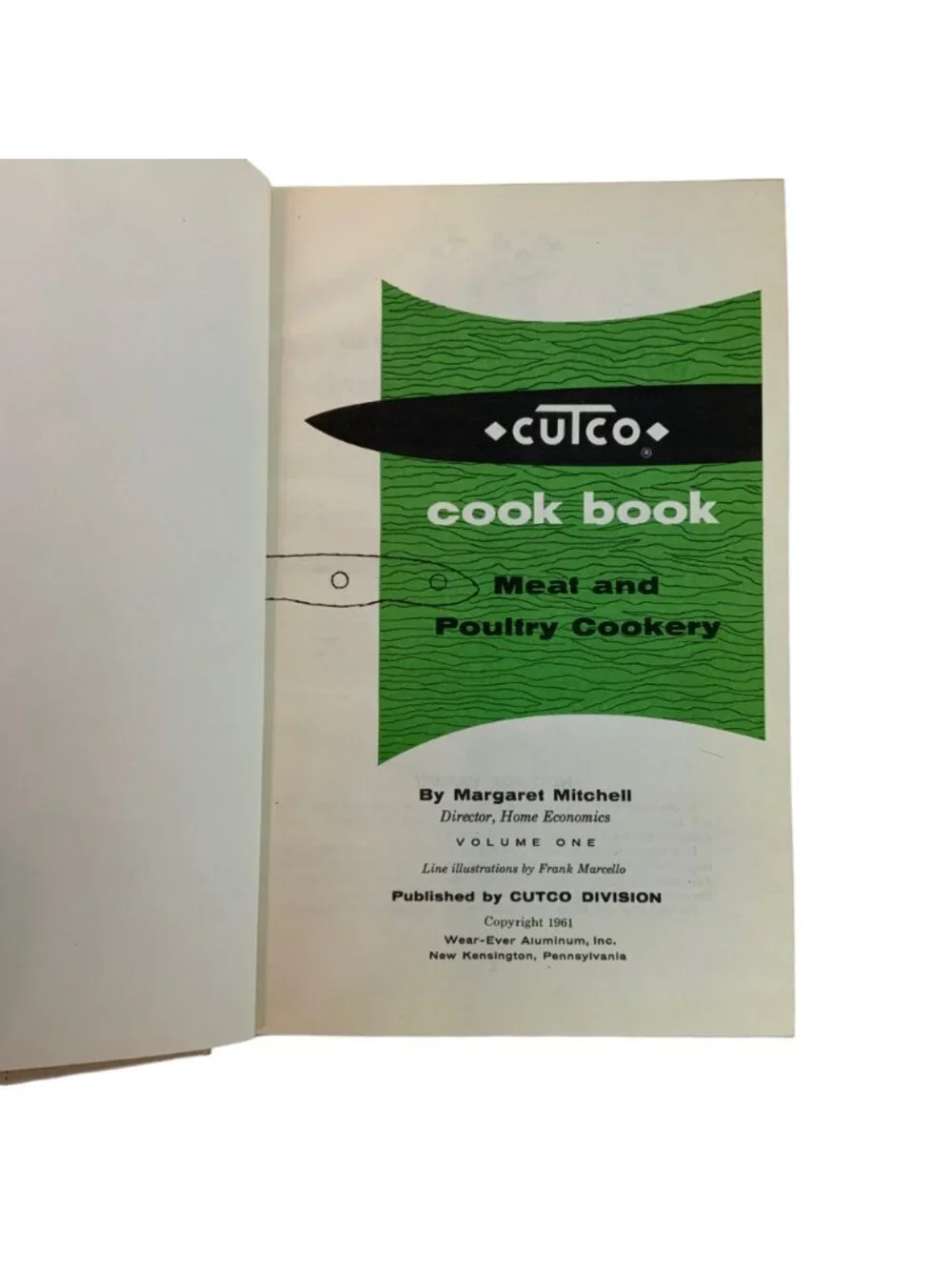 Cutco Cook Book Meat & Poultry Cookery 1961 Hardcover Vintage